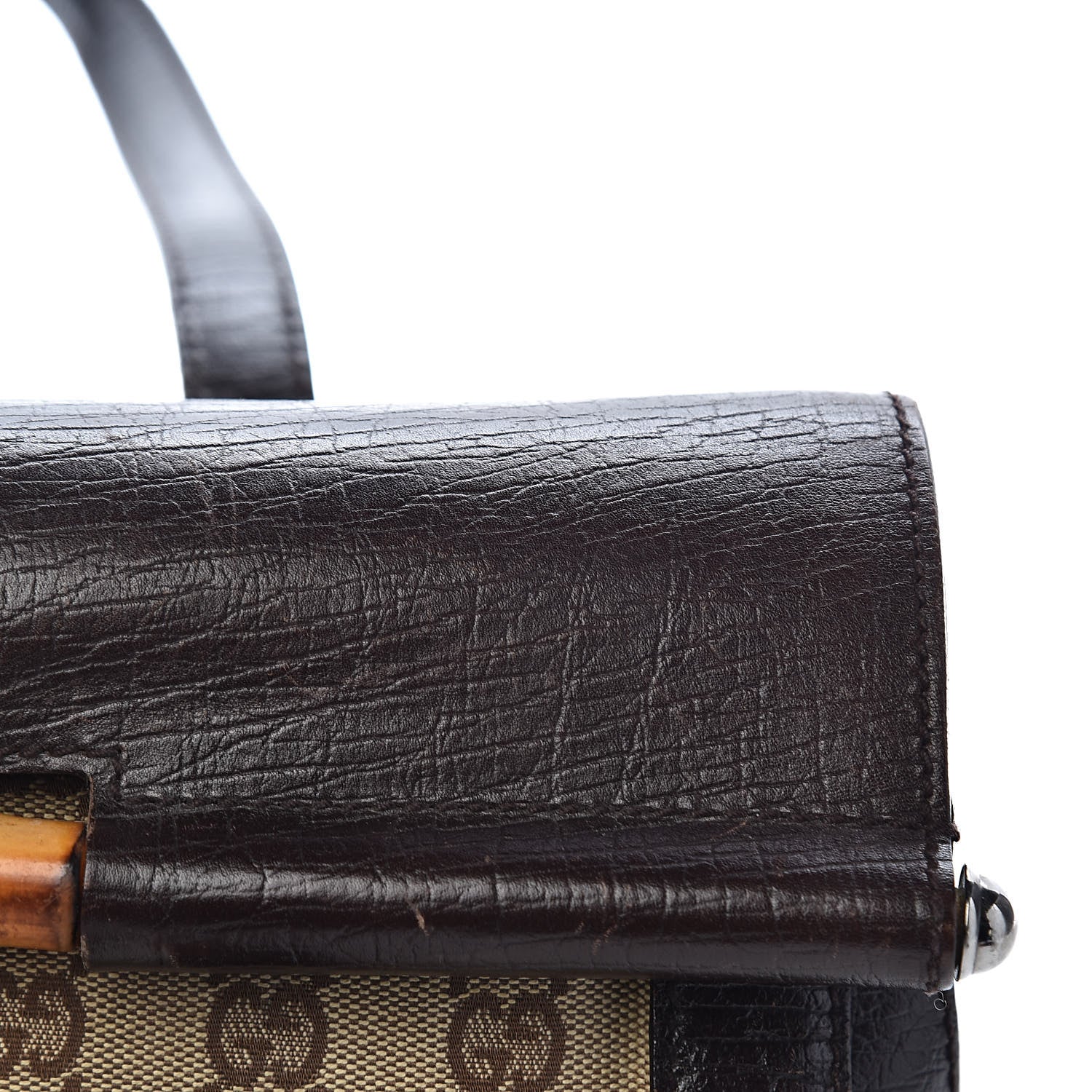 Gucci Monogram Bamboo Bullet Bag Dark Brown 12 of 22