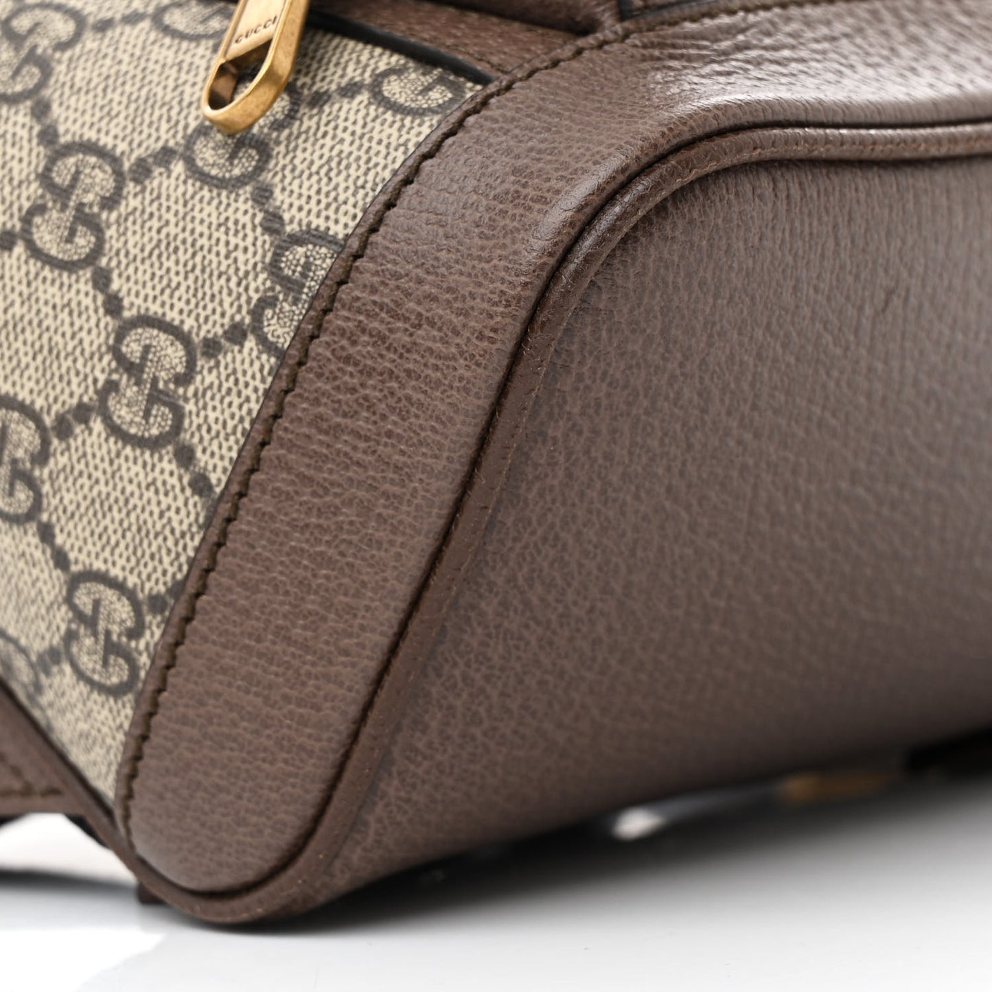 GG Supreme Monogram Calfskin Web Small Ophidia Day Backpack Beige Ebony New Acero