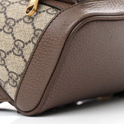 Gucci GG Supreme Monogram Calfskin Web Small Ophidia Day Backpack Beige Ebony New Acero 9 of 10