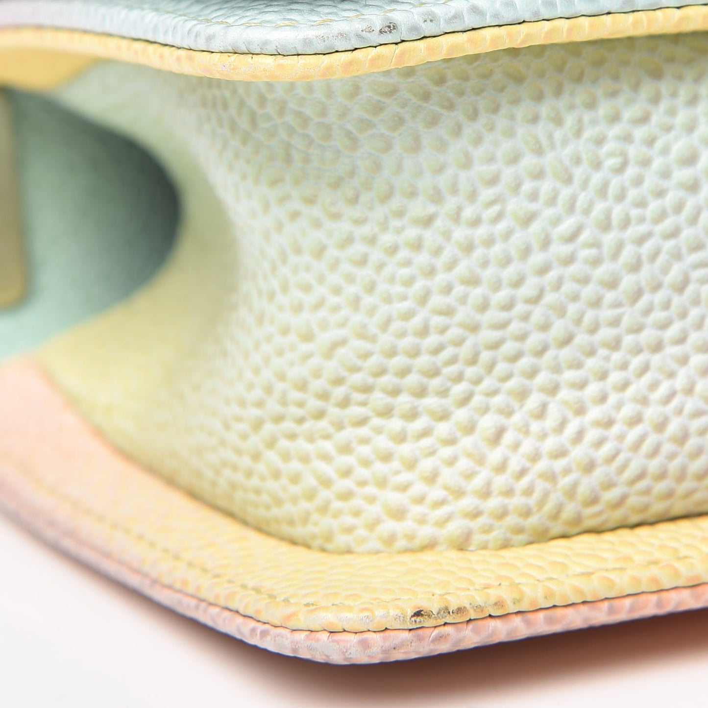 Caviar Quilted Mini Cuba Rainbow Boy Flap Pink Multicolor