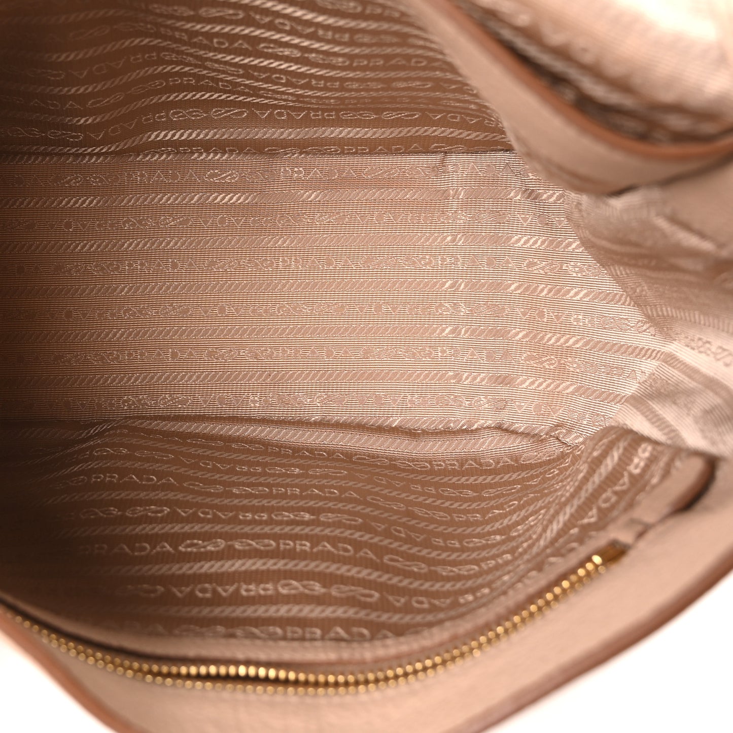 Vitello Daino Embossed Logo Flap Shoulder Bag Sesamo