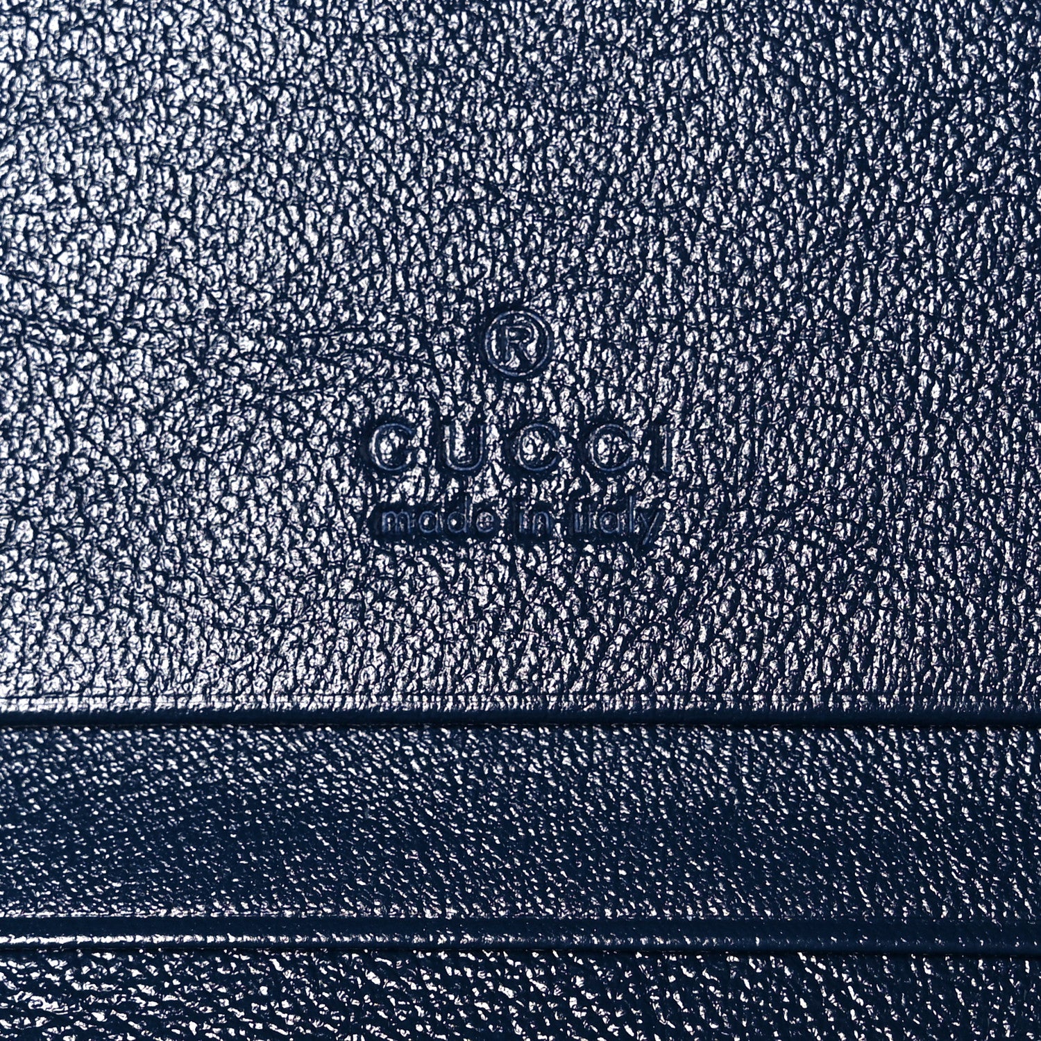 Gucci Vintage Effect Calfskin Matelasse Diagonal Torchon GG Marmont Card Case Wallet Blue Agata Mystic White 6 of 8
