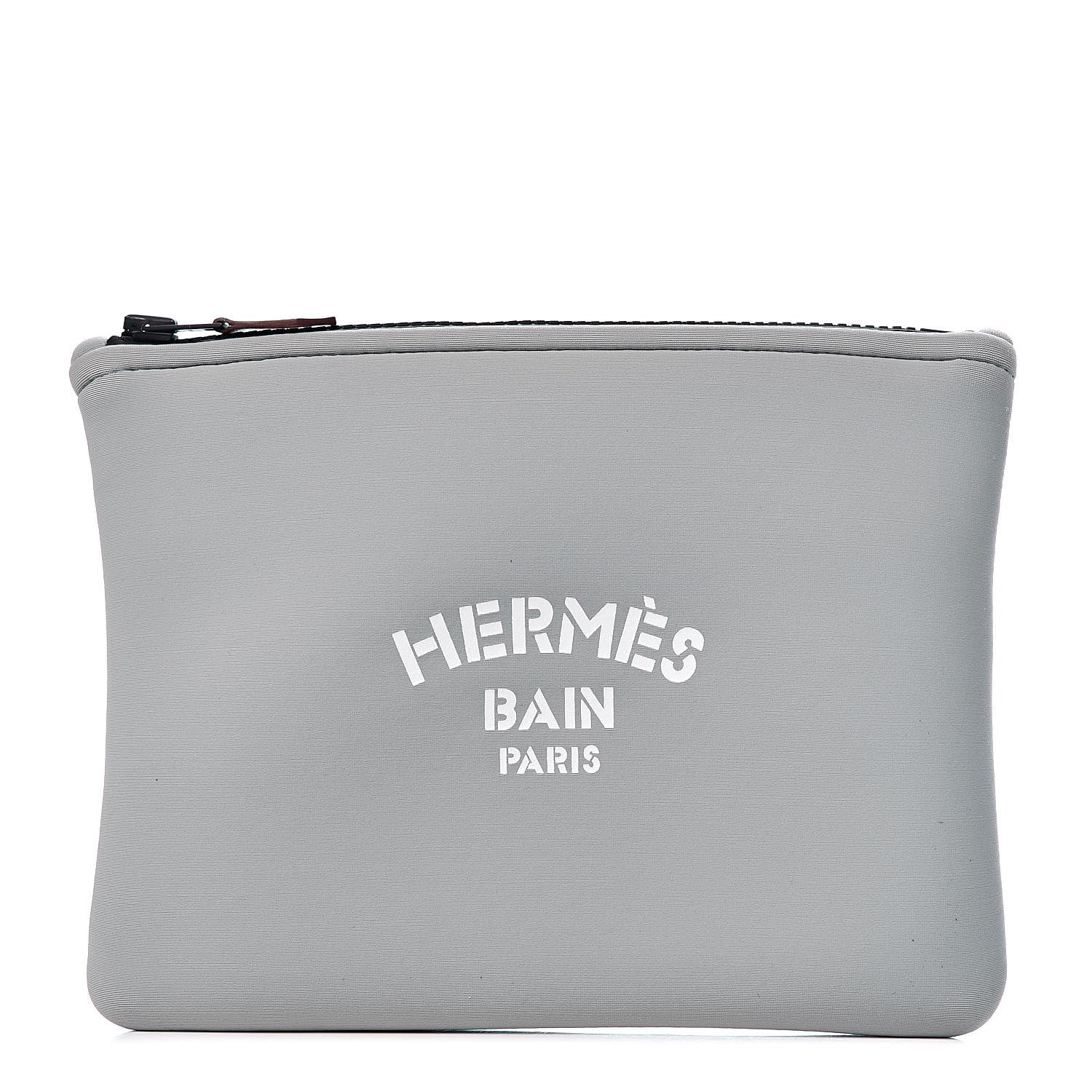 Hermes Neoprene Neobain Small Case Acier 1 of 6