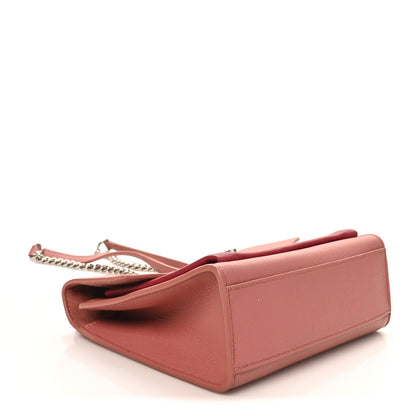 Louis Vuitton Soft Calfskin Mylockme Chain Bag BB Rose Boudoir Lie de Vin 4 of 9