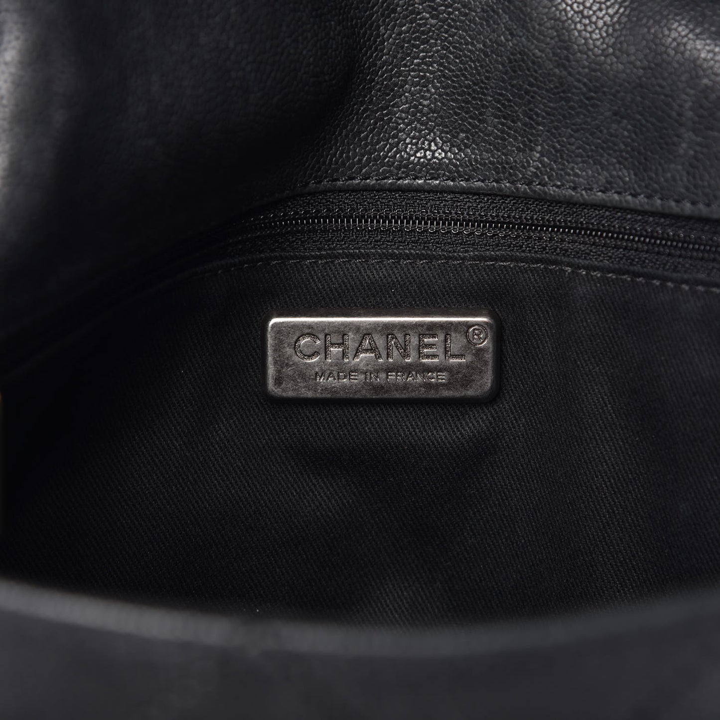 Caviar Quilted CC Single Flap Black