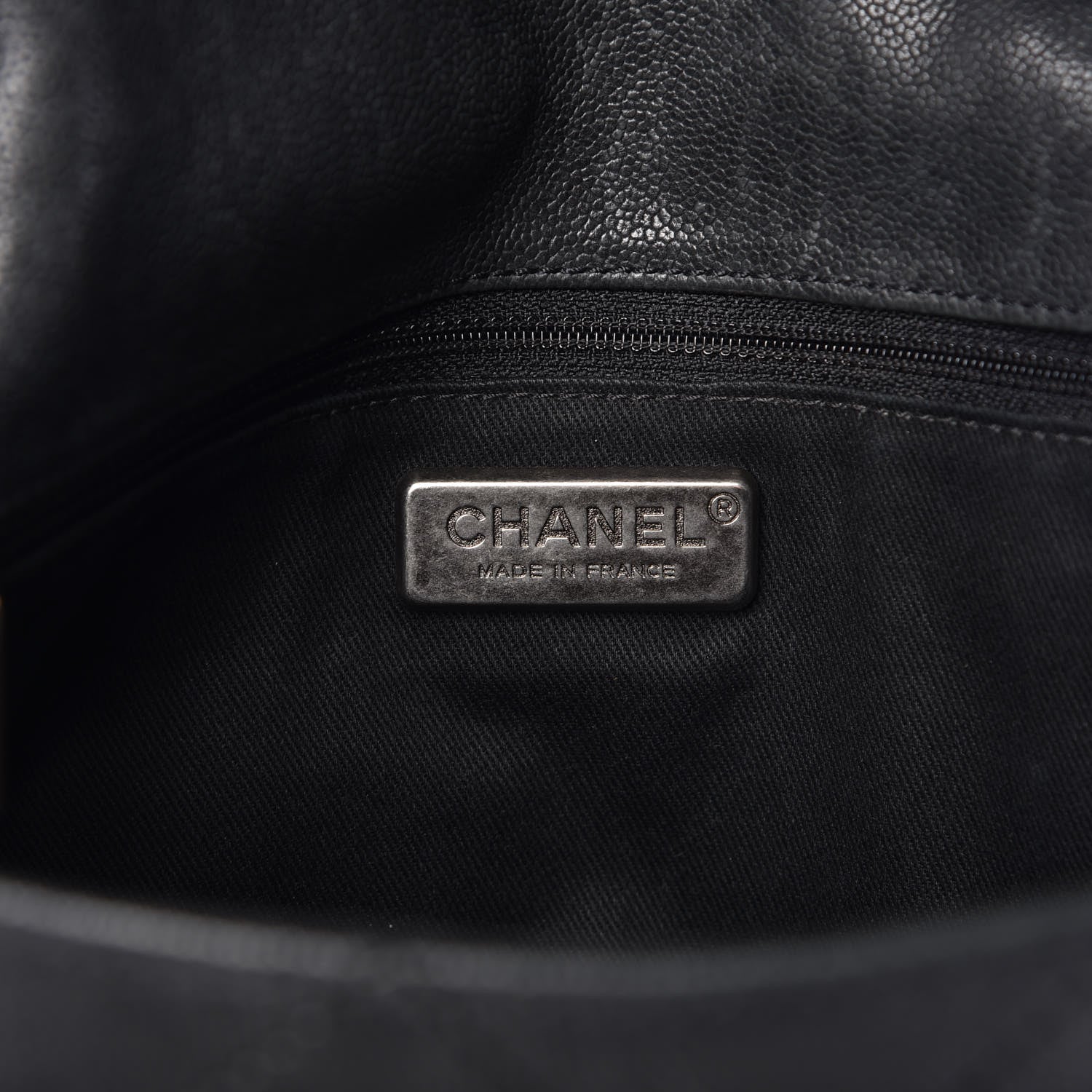 Chanel Caviar Quilted CC Single Flap Black 6 of 13