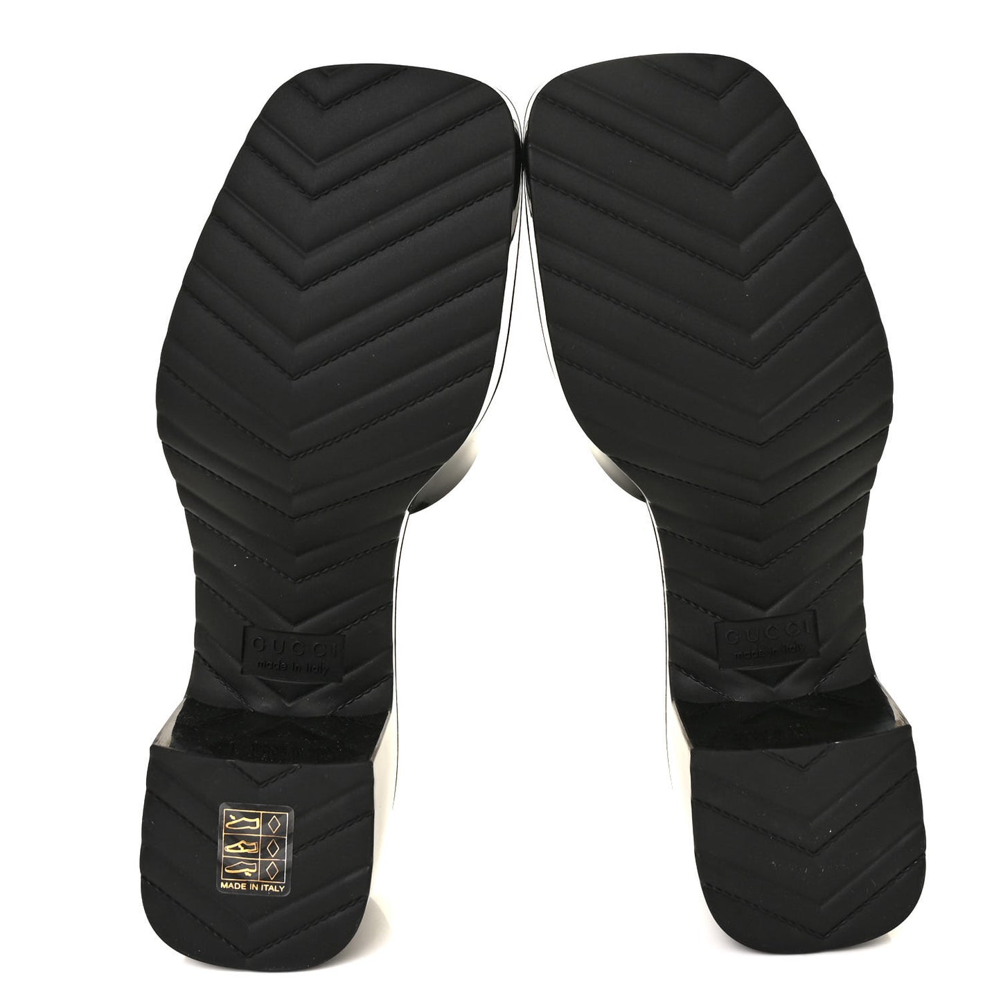 Rubber Gucci Logo Womens Platform 20/60mm Slide Sandals 37 Black
