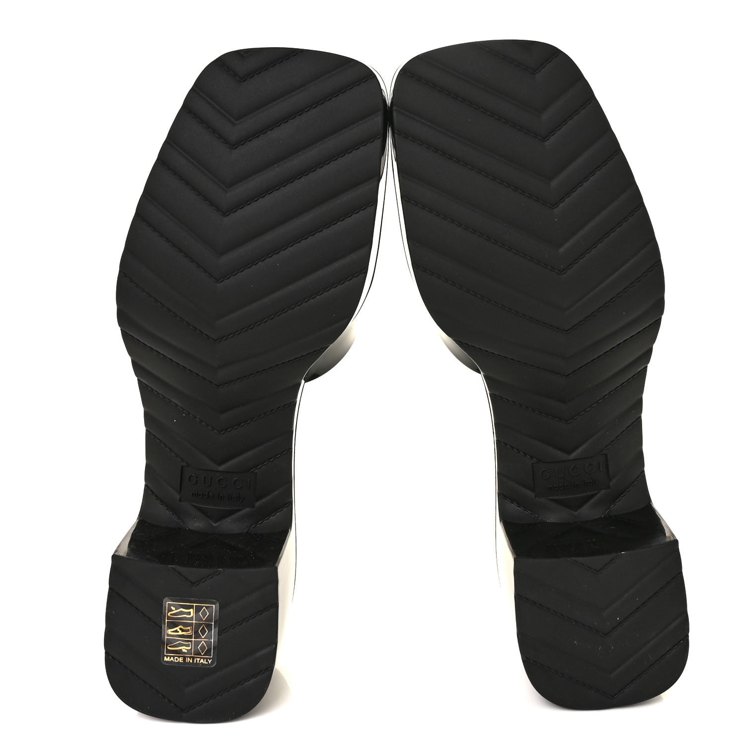 Gucci Rubber Gucci Logo Womens Platform 20/60mm Slide Sandals 37 Black 5 of 8
