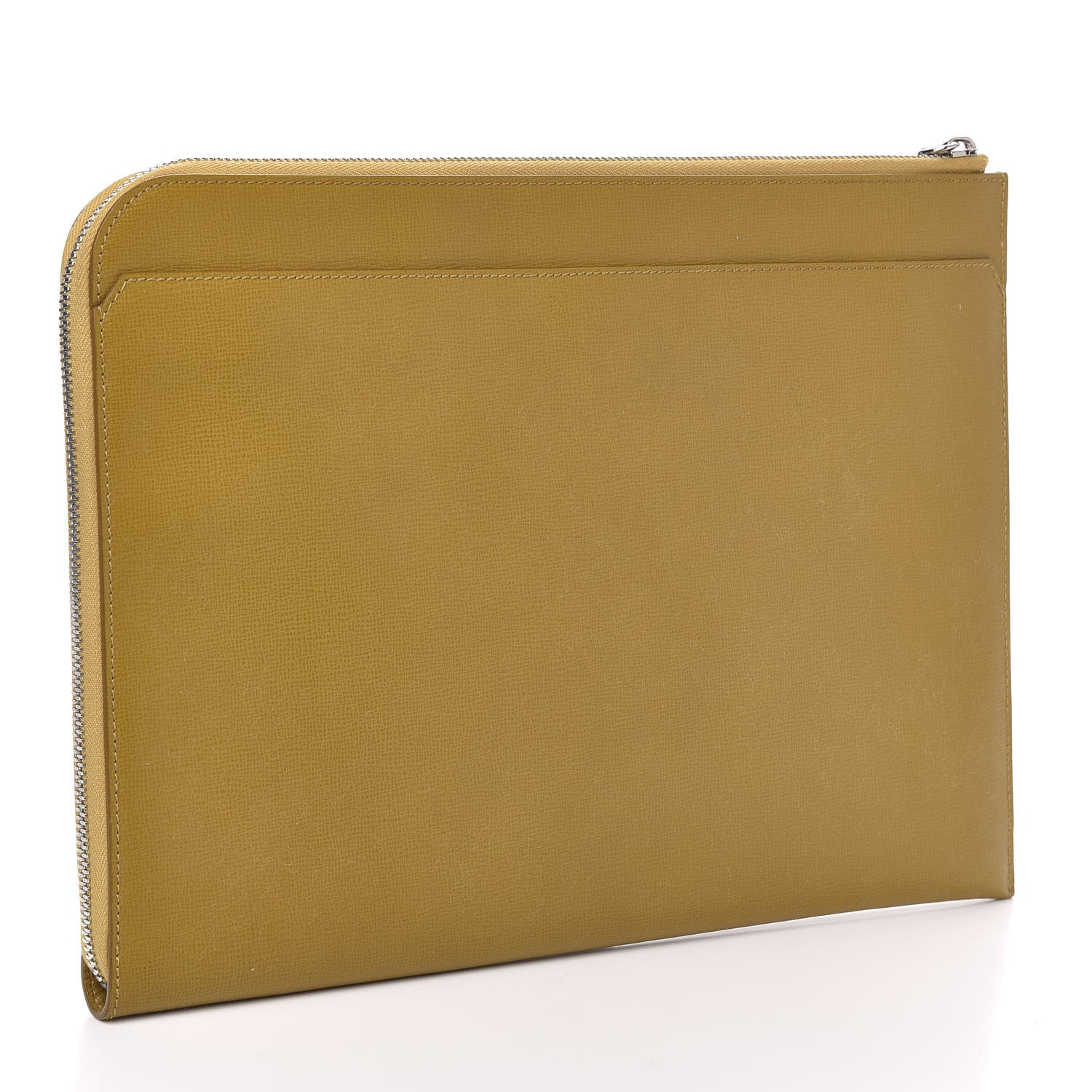 Burberry Grainy Calfskin Document Case Larch Yellow 3 of 6