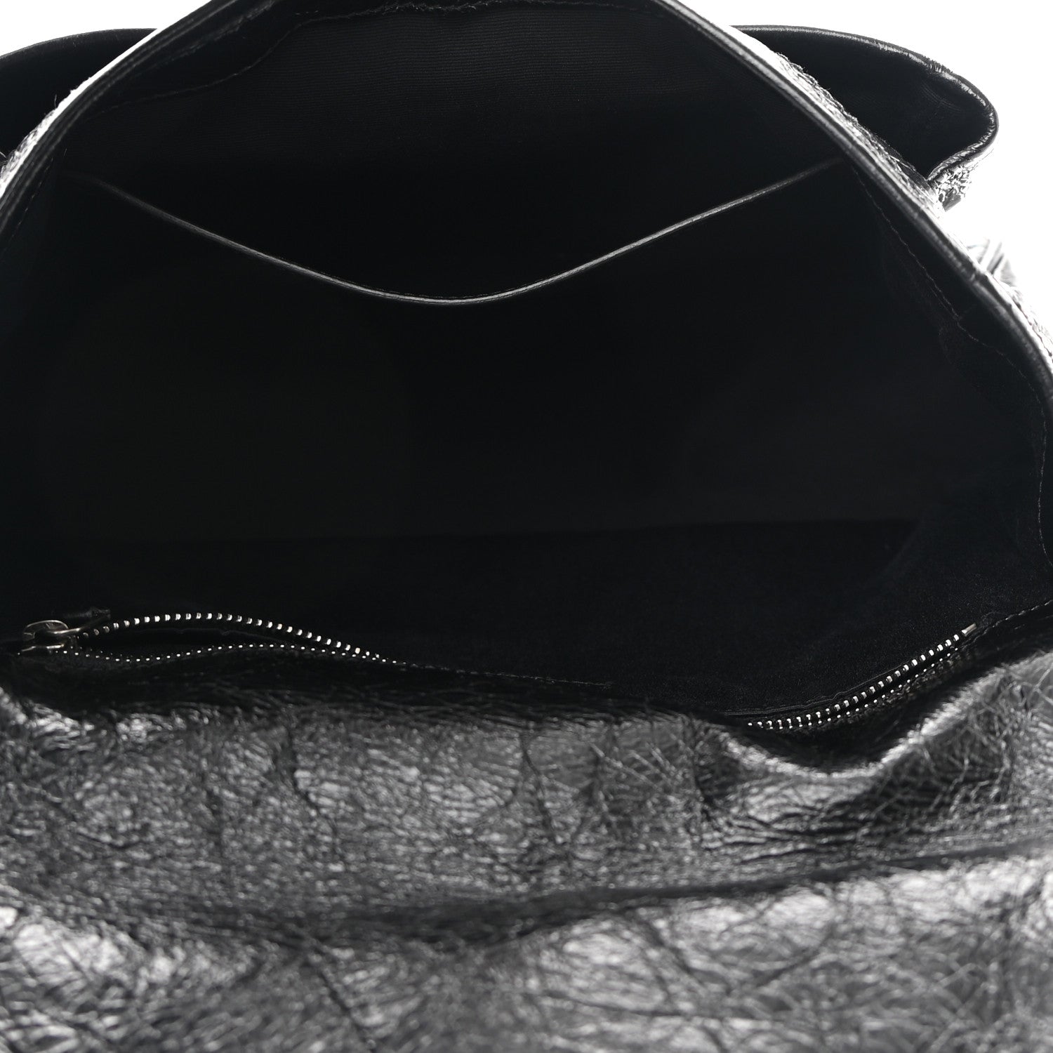 Saint Laurent Crinkled Calfskin Matelasse Monogram Medium Niki Chain Satchel Black 5 of 12