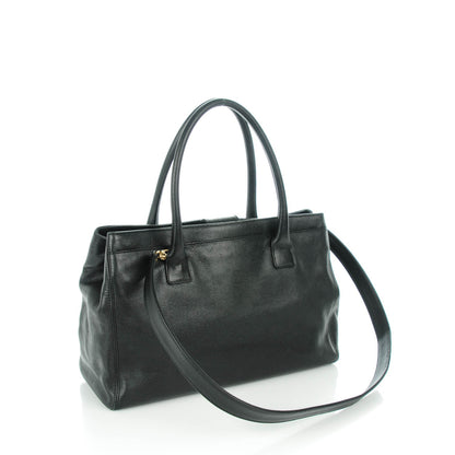 Chanel Calfskin Cerf Executive Shopper Tote Black 3 of 7