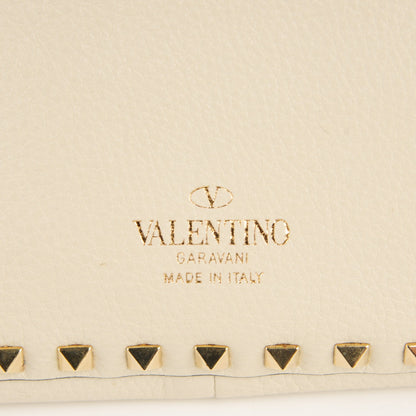 Valentino Garavani Grained Calfskin Medium Rockstud Reversible Tote Black Ivory 6 of 7