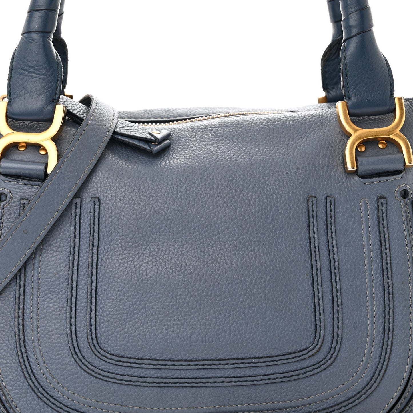 Calfskin Medium Marcie Satchel Cloudy Blue