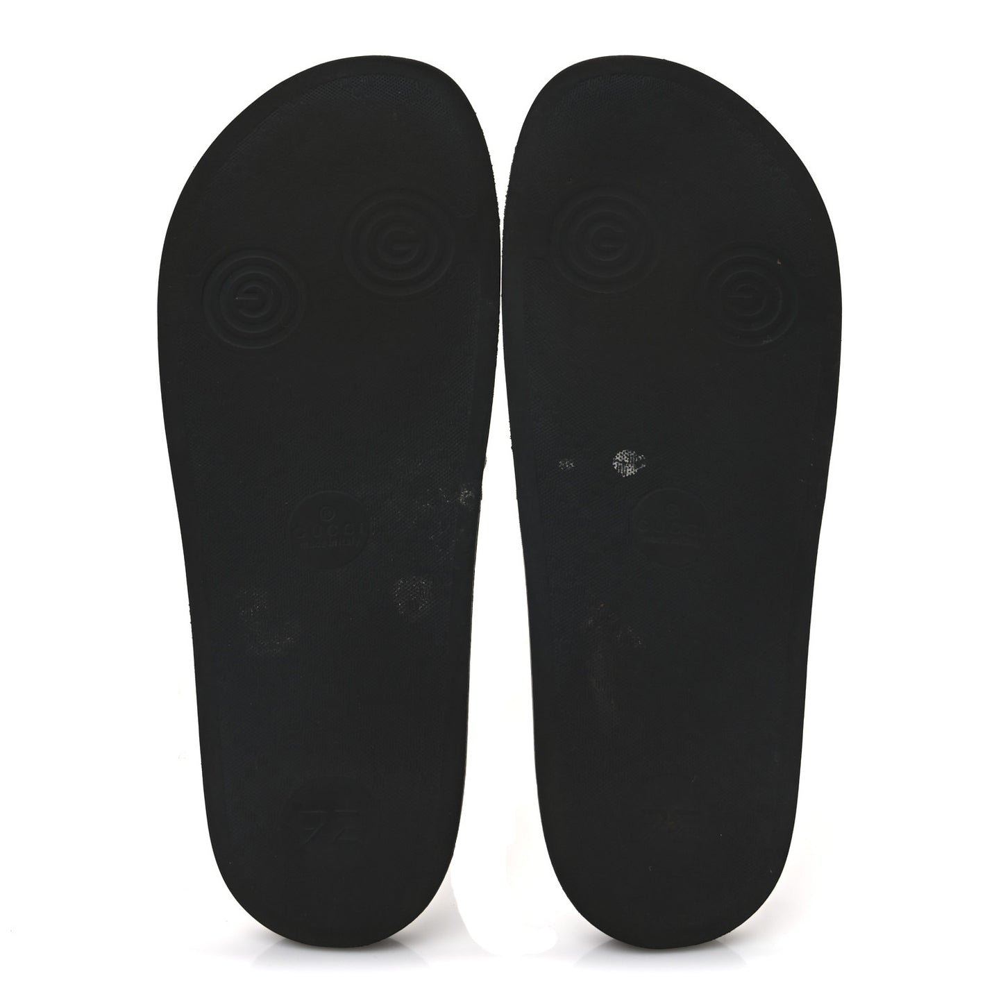 GG Supreme Monogram Fake/Not Mens Slide Sandals 11 Beige Ebony