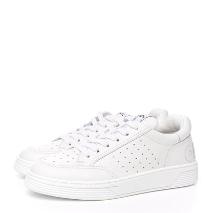 Chanel Calfskin Womens Logo Sneakers 40.5 White 3 of 10