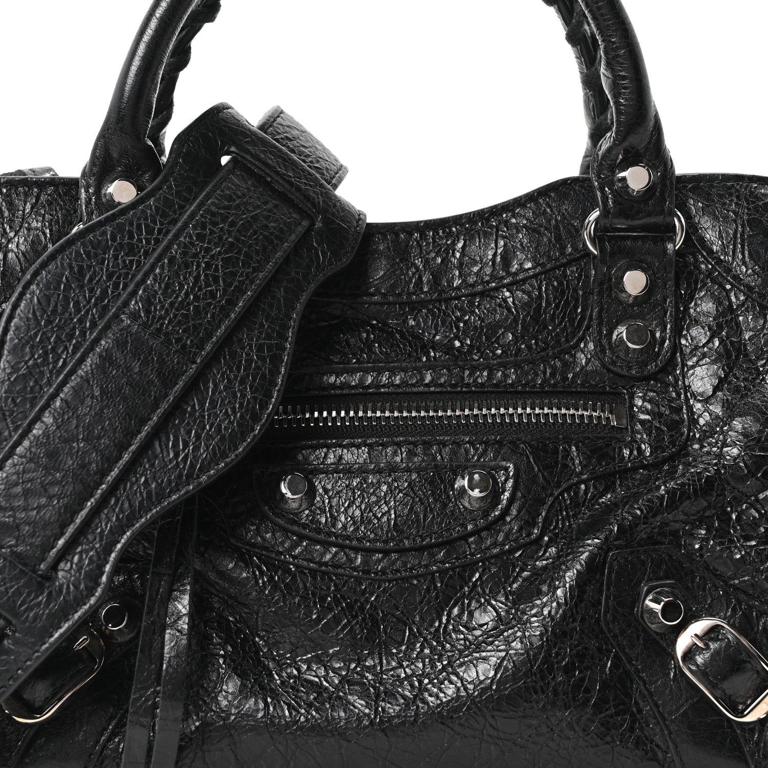 Balenciaga Agneau Classic Silver Hardware Mini City Black 8 of 10