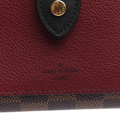 Louis Vuitton Damier Ebene Juliette Wallet Bordeaux Black 5 of 9