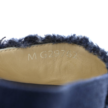 Chanel Denim Toile CC Espadrilles 38 Navy Black 7 of 10