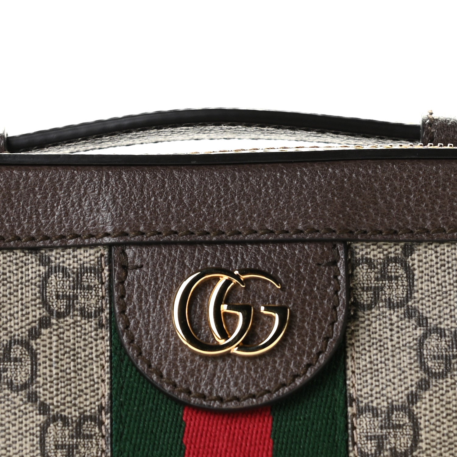 Gucci GG Supreme Monogram Mini Ophidia Top Handle Shoulder Bag Brown 11 of 11