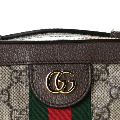 Gucci GG Supreme Monogram Mini Ophidia Top Handle Shoulder Bag Brown 11 of 11