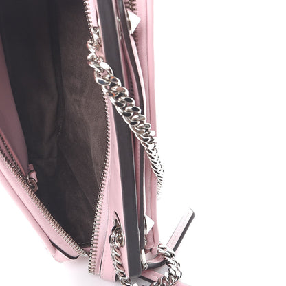 Fendi Shiny Nappa Trapuntata Small DotCom Click Chain Satchel Peonia 7 of 11