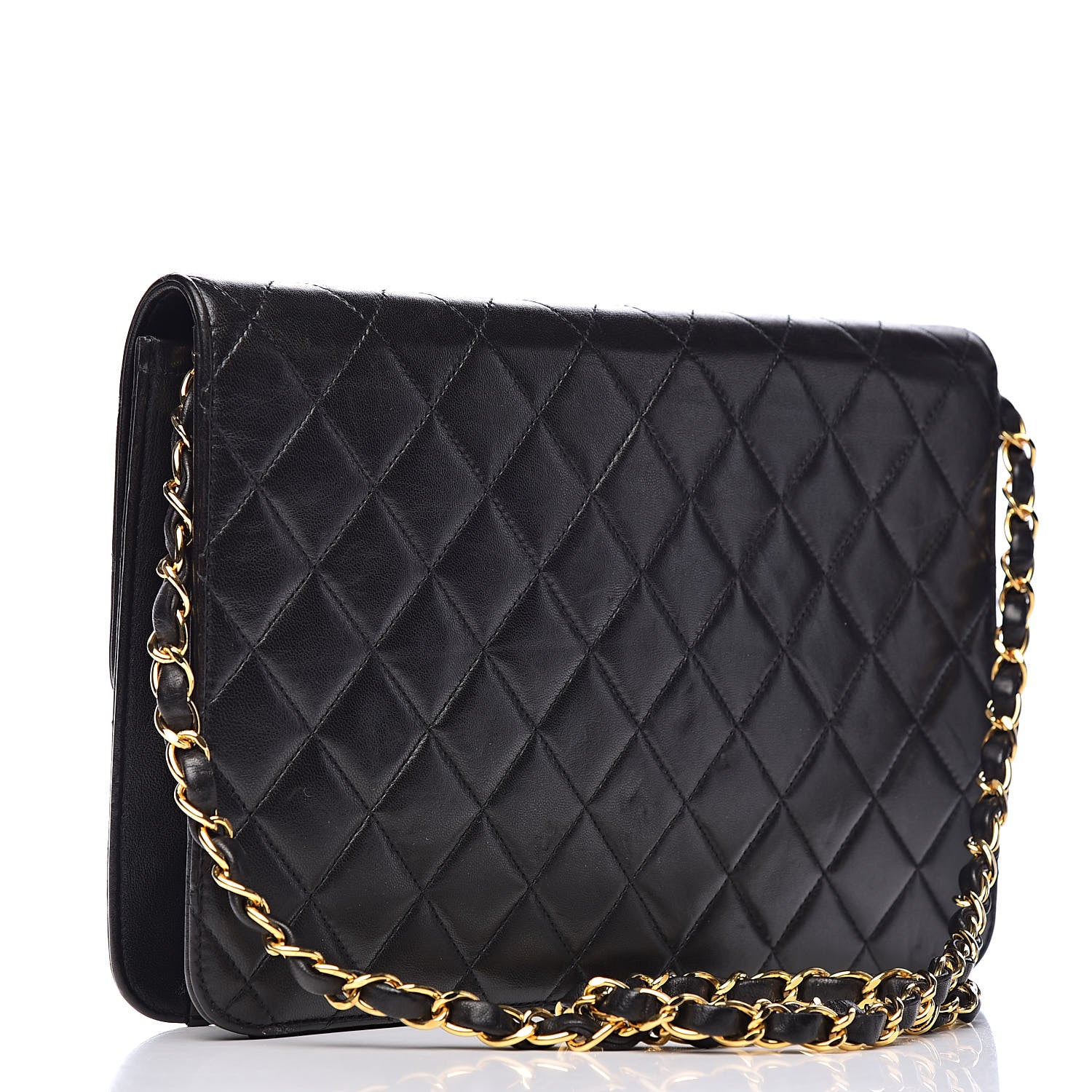 Chanel Lambskin Quilted Medium Single Flap Black 3 of 11