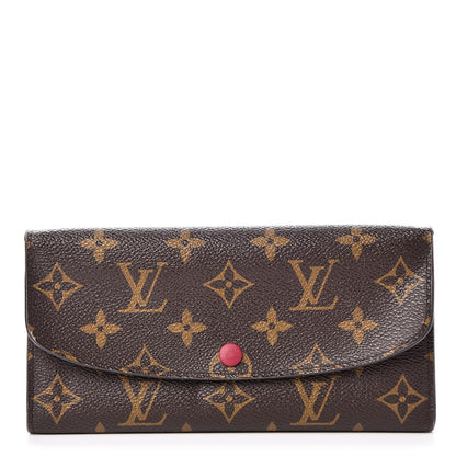 Louis Vuitton Monogram Emilie Wallet Fuchsia 1 of 10
