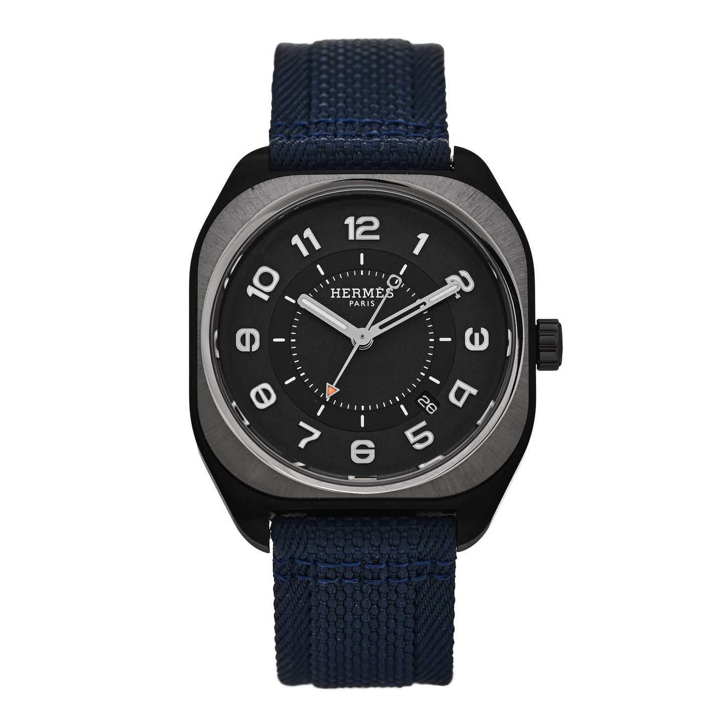 DLC Coated Titanium Nylon 39mm H08 Automatic Watch Bleu Abysse