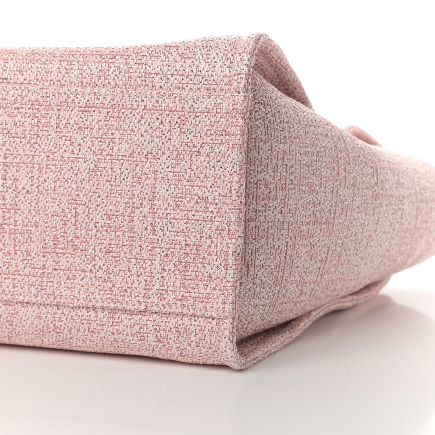 Chanel Lurex Boucle Deauville Medium Tote Pink 8 of 8