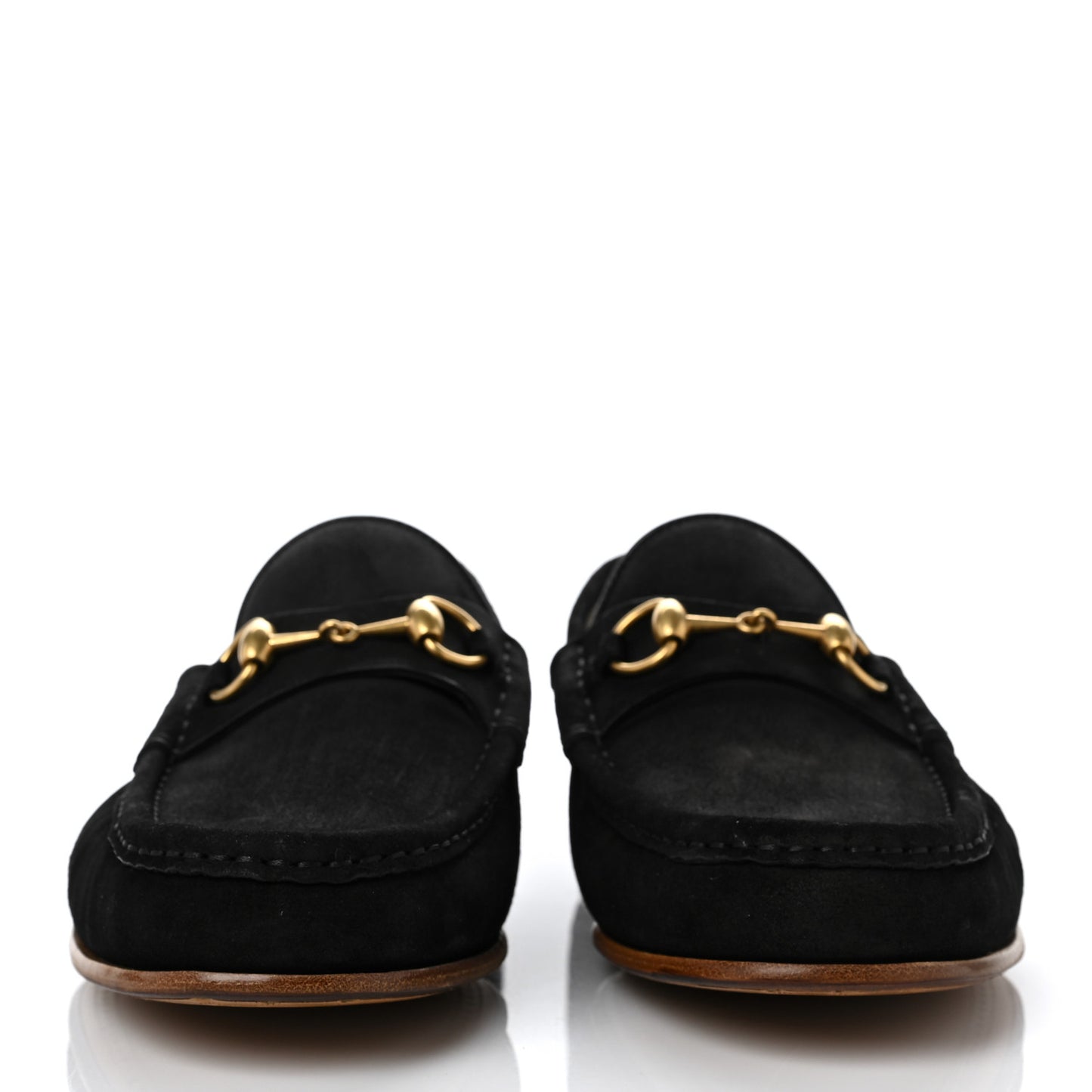 Suede Mens 1953 Horsebit Loafers 9.5 Black