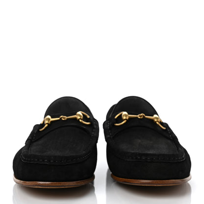 Gucci Suede Mens 1953 Horsebit Loafers 9.5 Black 2 of 8