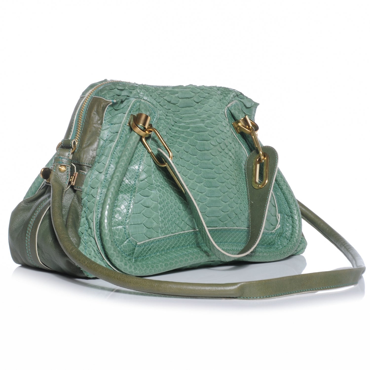 Chloe Python Medium Paraty Green 3 of 9