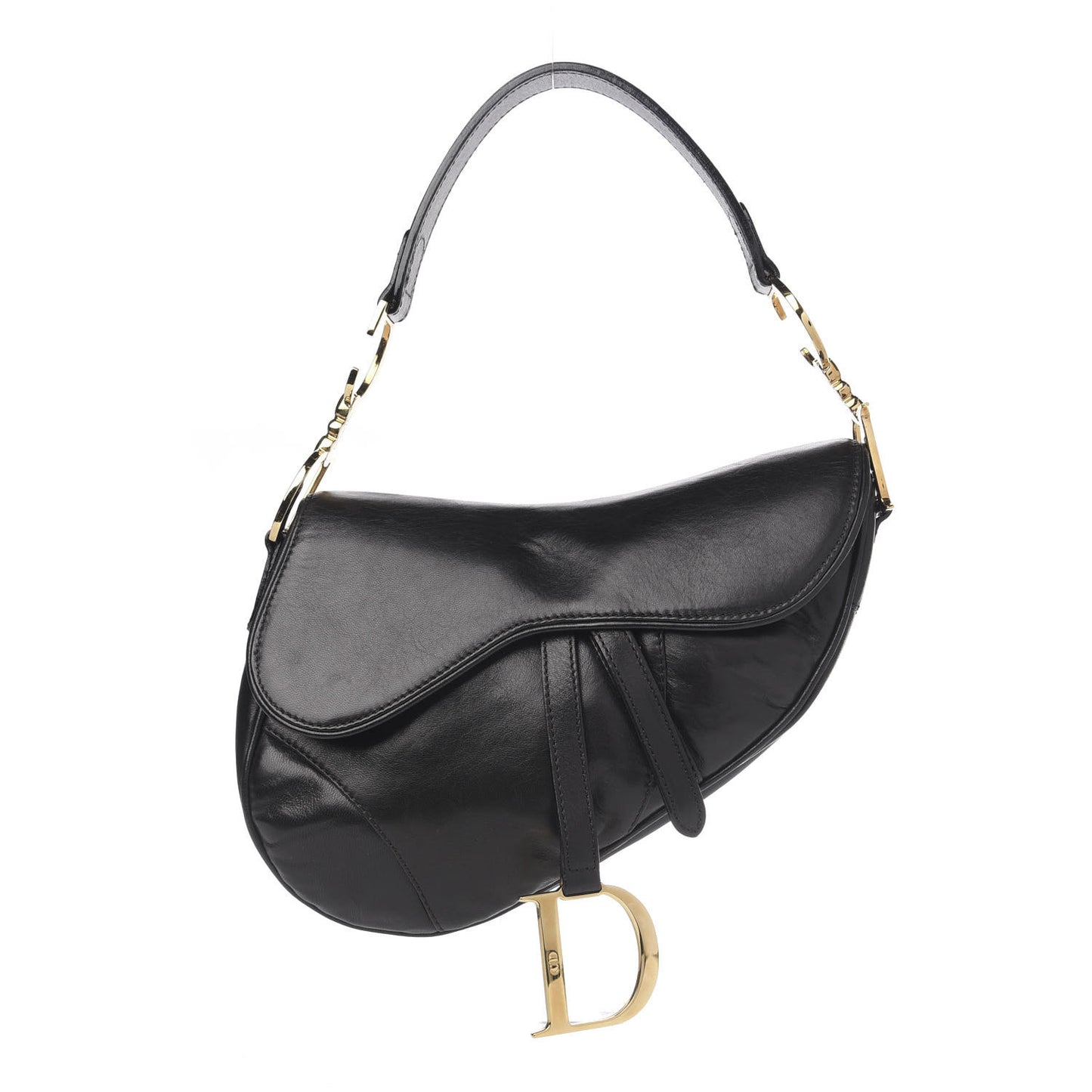 Calfskin Saddle Bag Black