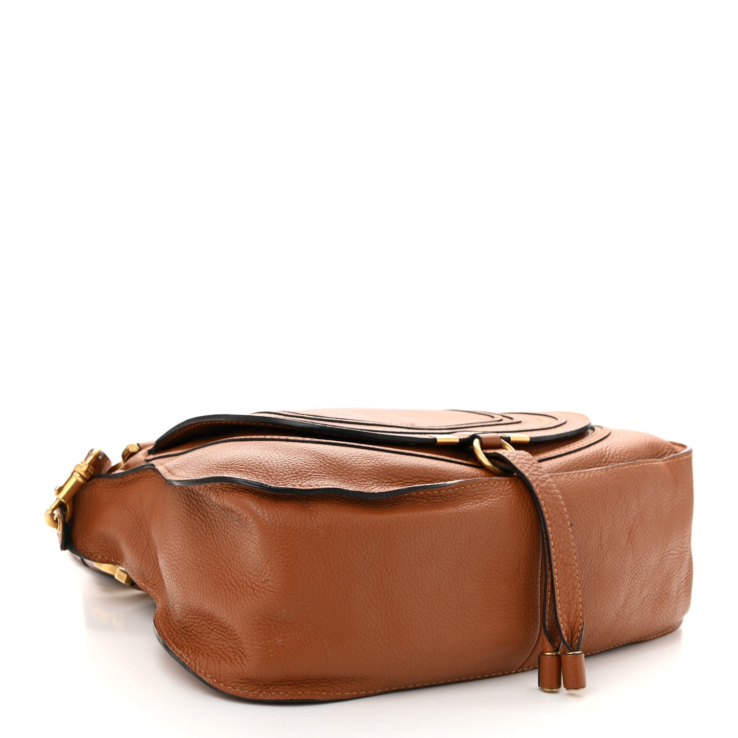 Calfskin Medium Marcie Satchel Tan