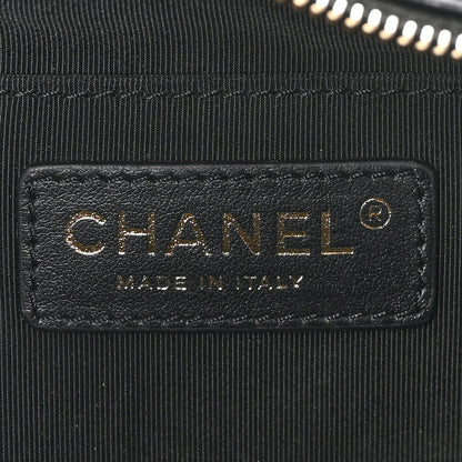 Chanel Calfskin Stitched Enamel CC Camera Case Bag Black 6 of 10