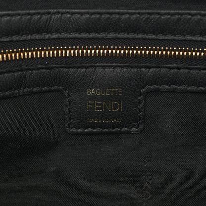 Fendi Nappa FF 1974 Embossed Baguette Black 6 of 17