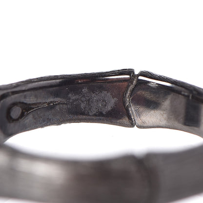 John Hardy Rhodium Plated Sterling Silver Bamboo Ring 54 7 7 of 7