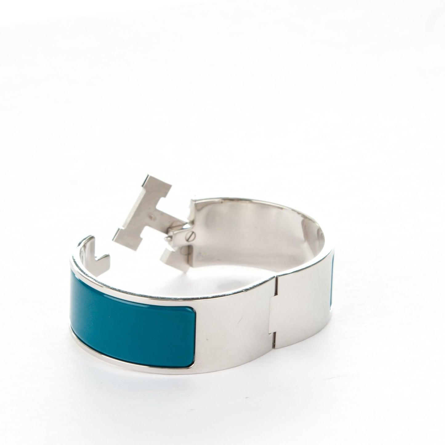 Enamel Wide Clic Clac H Bracelet PM Bleu Profond