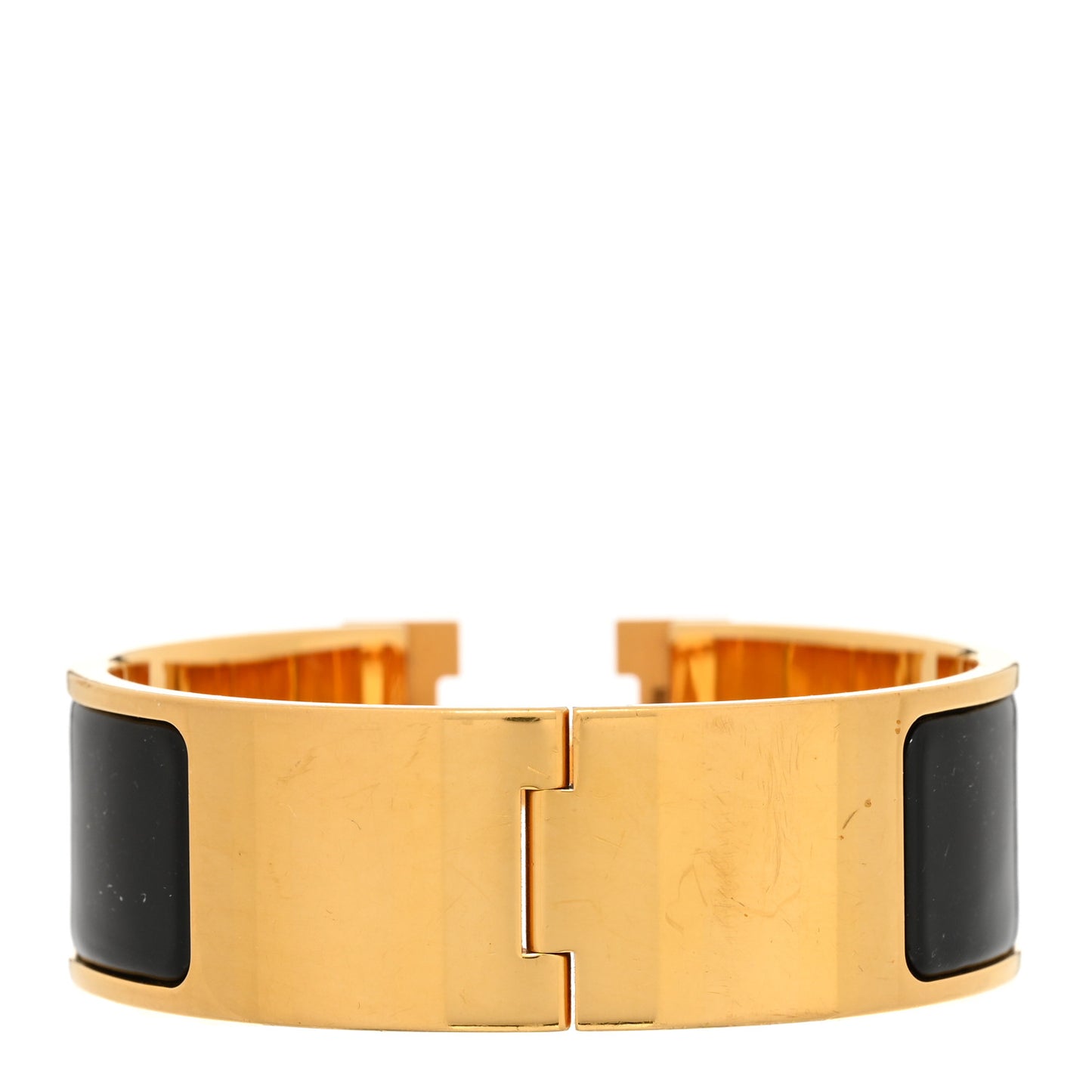 Enamel Wide Clic Clac H Bracelet PM Black