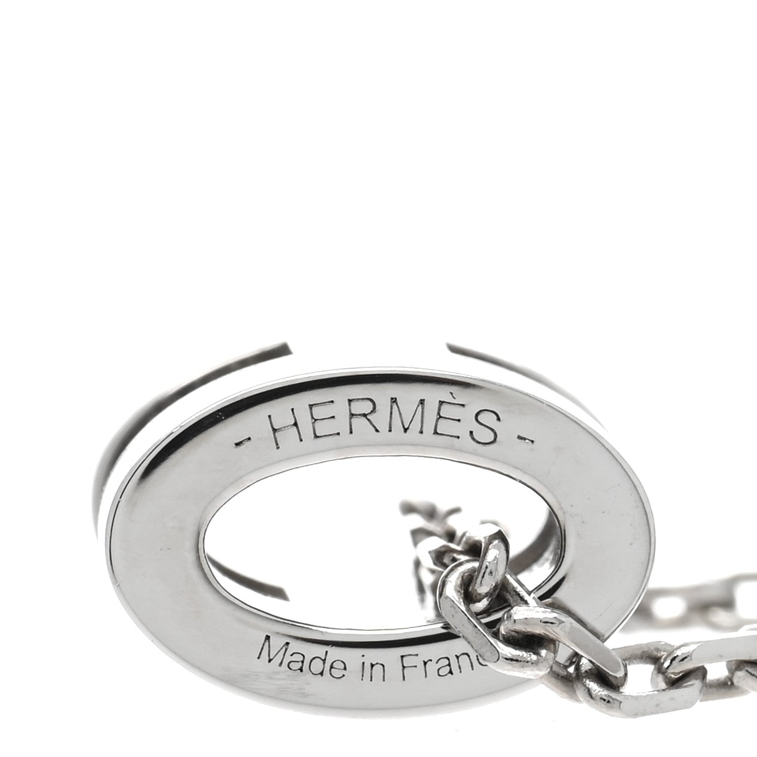 Hermes Lacquered Palladium Mini Pop H Pendant Necklace White 5 of 6