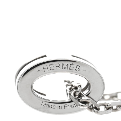Hermes Lacquered Palladium Mini Pop H Pendant Necklace White 5 of 6