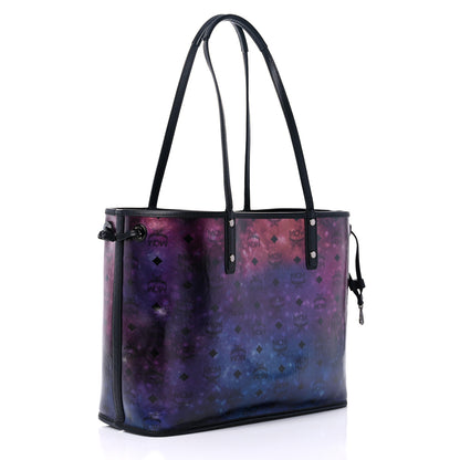 MCM Metallic Galaxy Visetos Medium Project Reversible Shopper Tote Black Multicolor 13 of 21