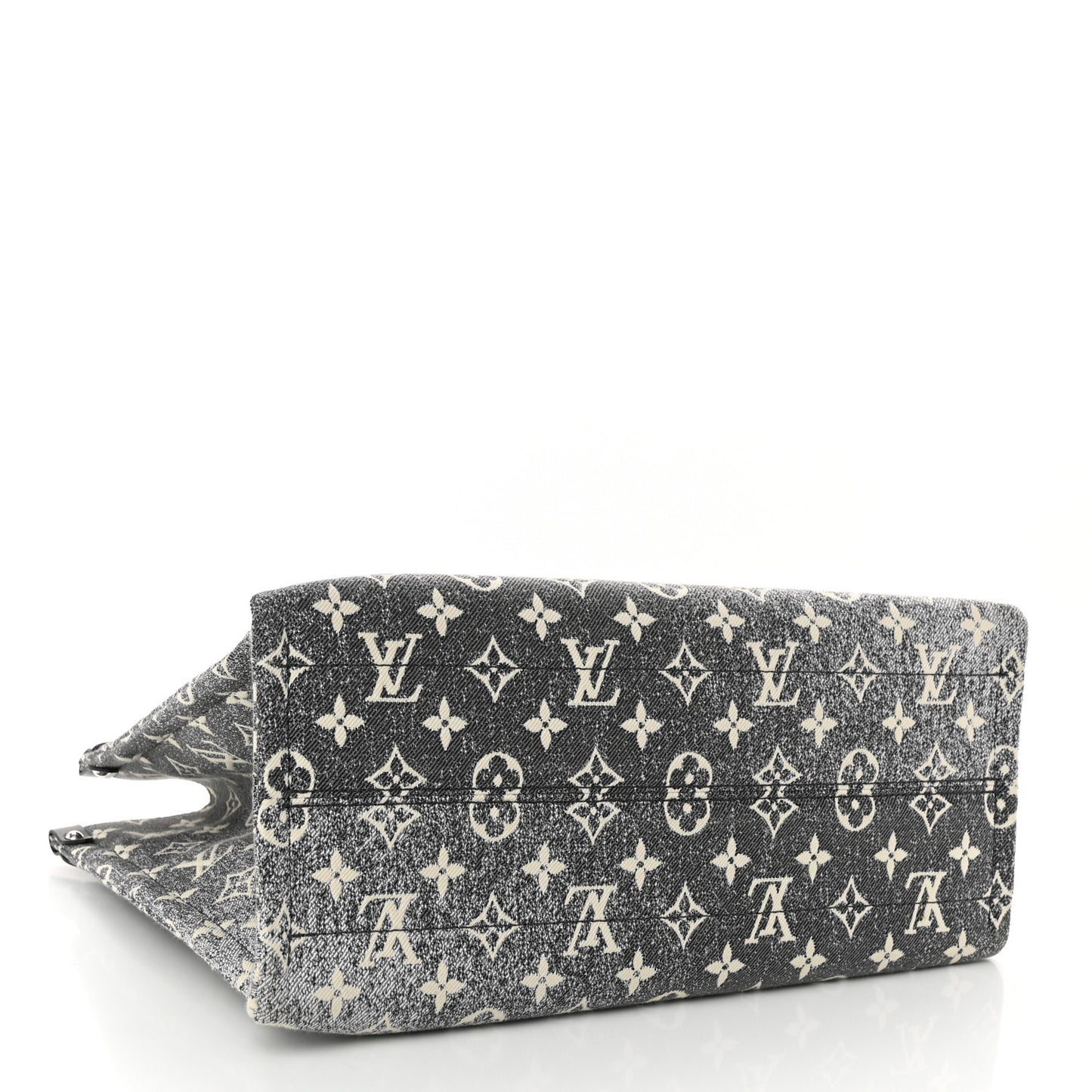 Monogram Jacquard Denim Onthego MM Black
