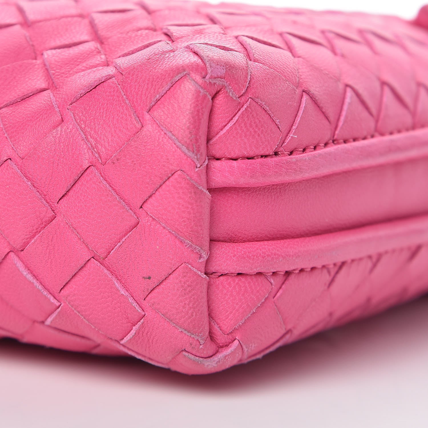 Bottega Veneta Nappa Intrecciato Nodini Bag Rosa Shock 14 of 14
