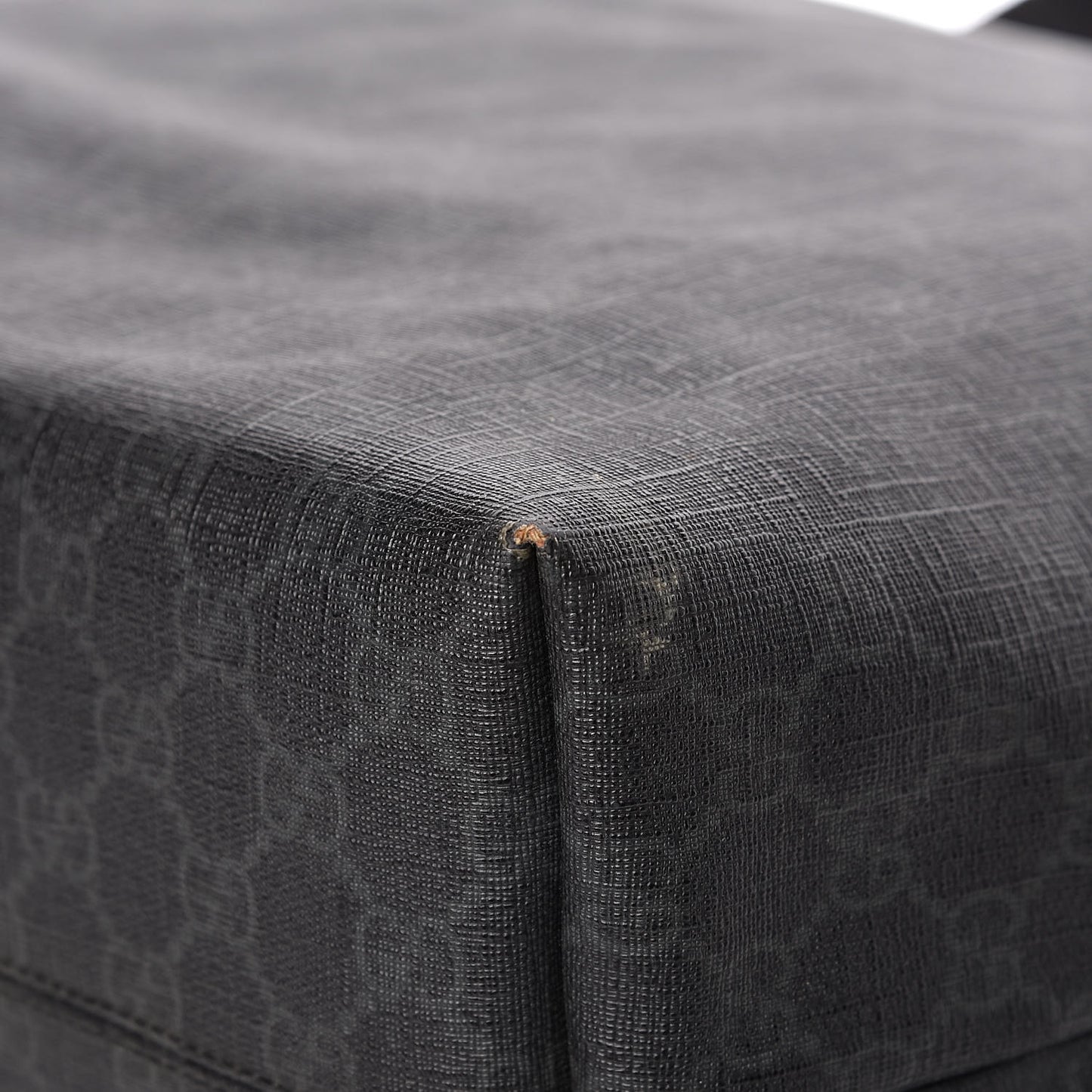 GG Supreme Monogram Web Handle Vertical Tote Black Grey