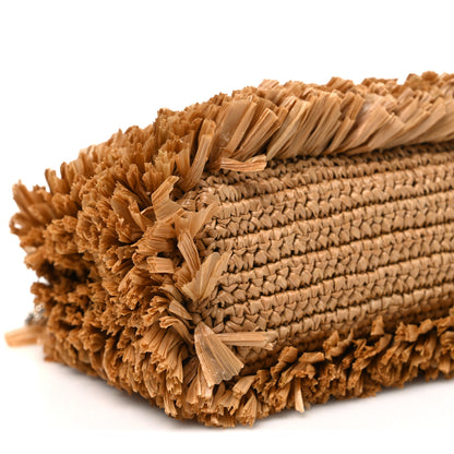 Chanel Raffia Fringe Nano Kelly Shopper Dark Beige 9 of 11