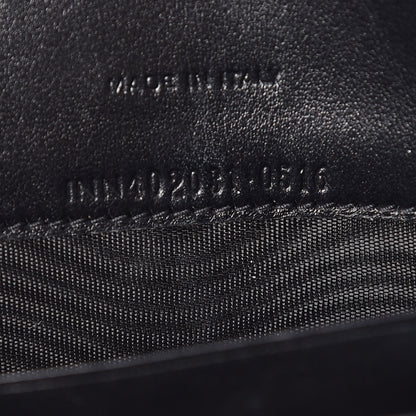 Saint Laurent Velvet Leopard Print Monogram Envelope Chain Wallet Black 10 of 11
