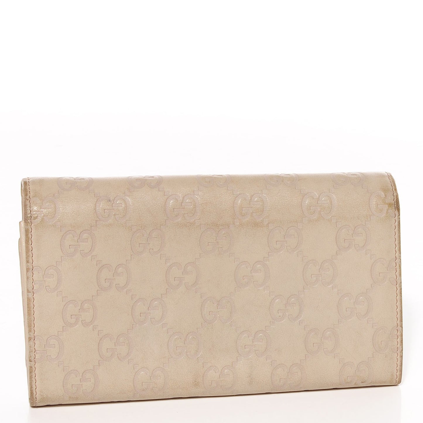 Guccissima Continental Wallet Off White