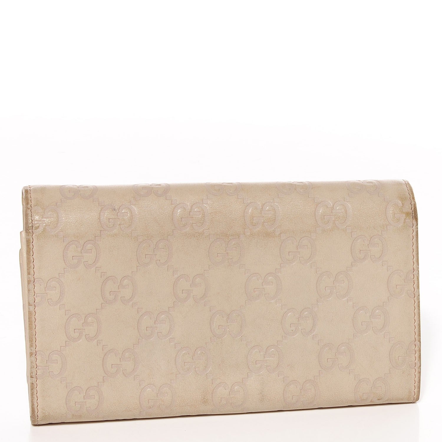 Gucci Guccissima Continental Wallet Off White 3 of 8