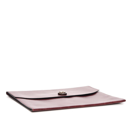 Hermes Box Pochette Rio Clutch Rouge H 4 of 14